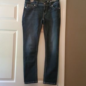 Miss Me jeans skinny 29 dark wash, like new